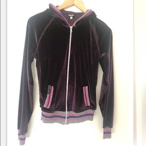 Velvet glitter hoodie D&G